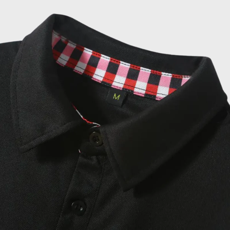 Sandro | Herren Langarm Poloshirt | Weiß