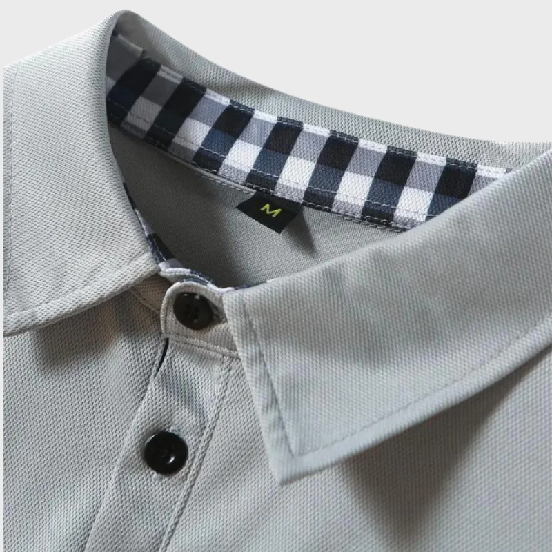 Sandro | Herren Langarm Poloshirt | Weiß