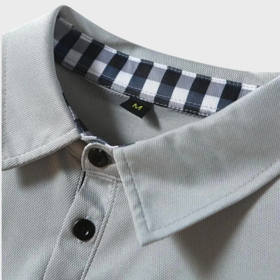 Sandro | Herren Langarm Poloshirt | Weiß