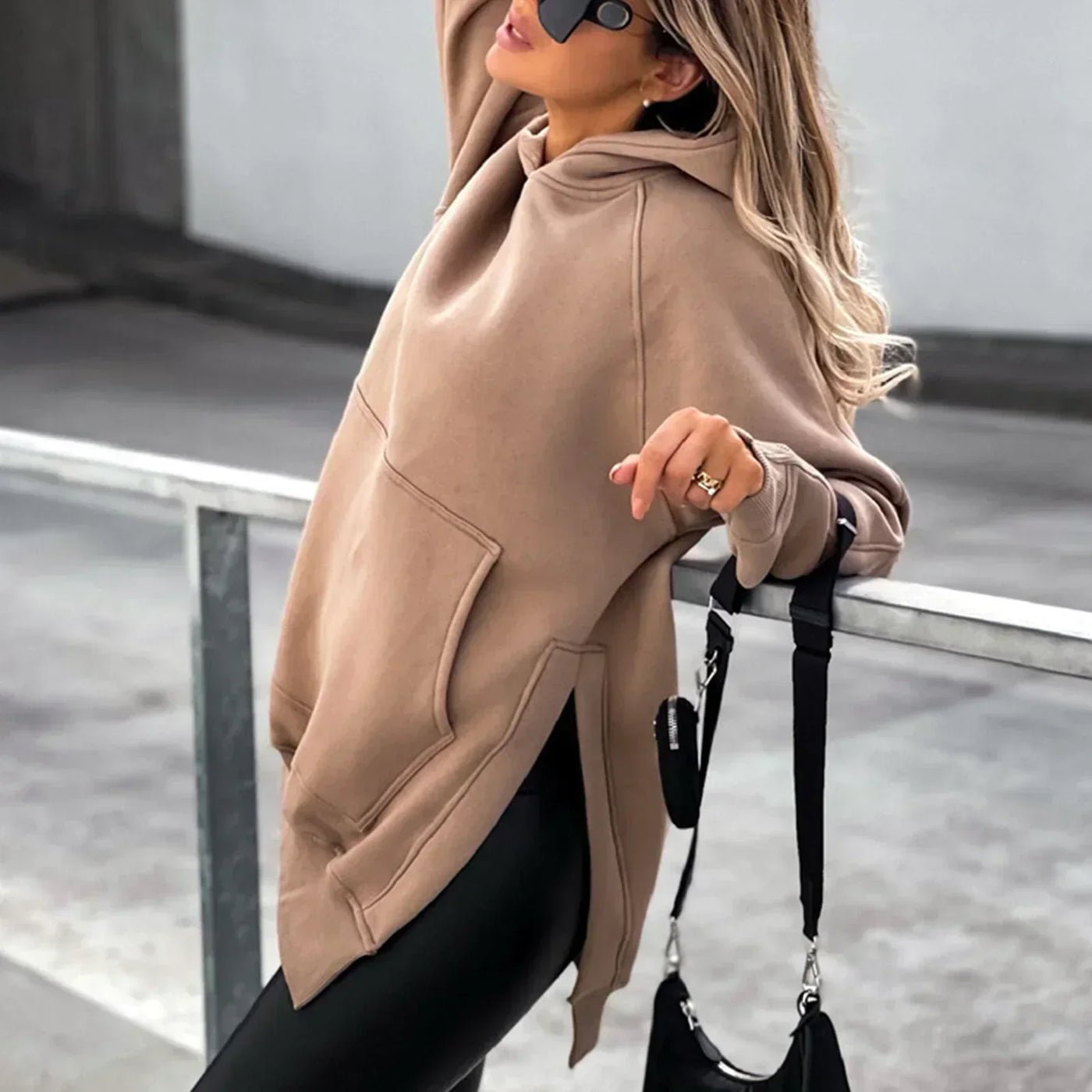 Karla® | Eleganter übergroßer Kapuzenpullover für Damen