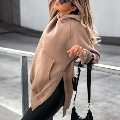 Karla® | Eleganter übergroßer Kapuzenpullover für Damen