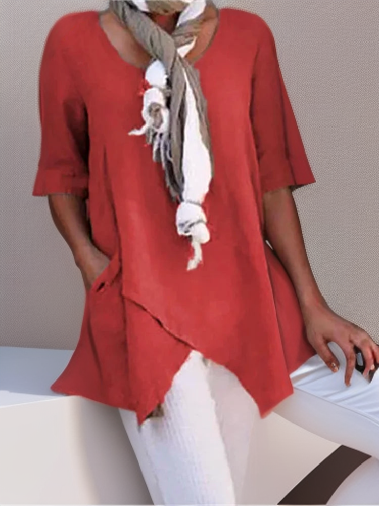 Maggie┃Kreuzgeschnittene A-Linien Relaxed Tunika