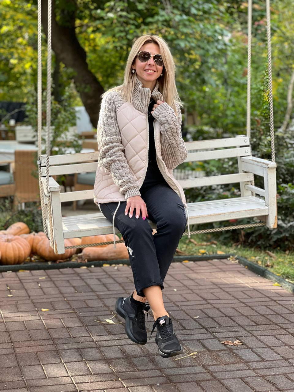 Katrin | Patchwork Jacke mit Stehkragen