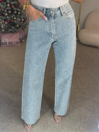 Nariko | Glitzernde Damen jeans