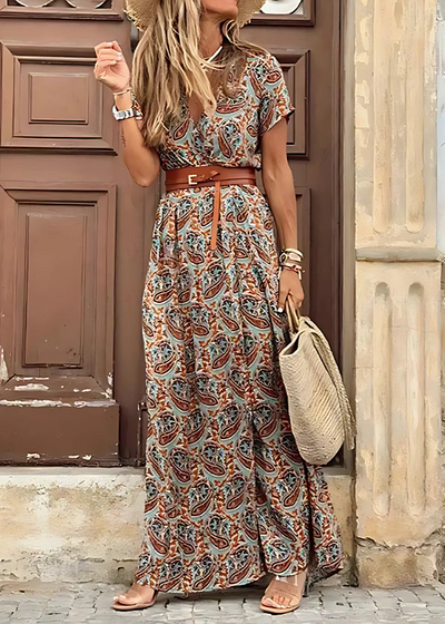 Vera - Elegantes Bohemian Maxikleid