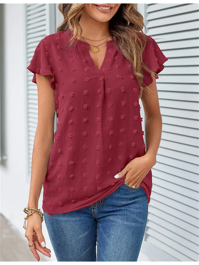 Rubylyn - Bluse mit Patchwork und Rüschen