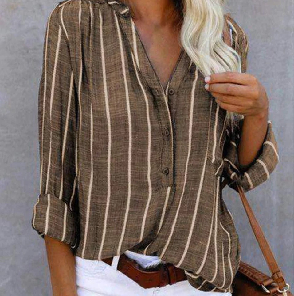Vernice - Atmungsaktives und modisches gestreiftes Hemd