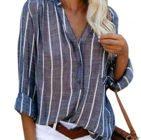 Vernice - Atmungsaktives und modisches gestreiftes Hemd