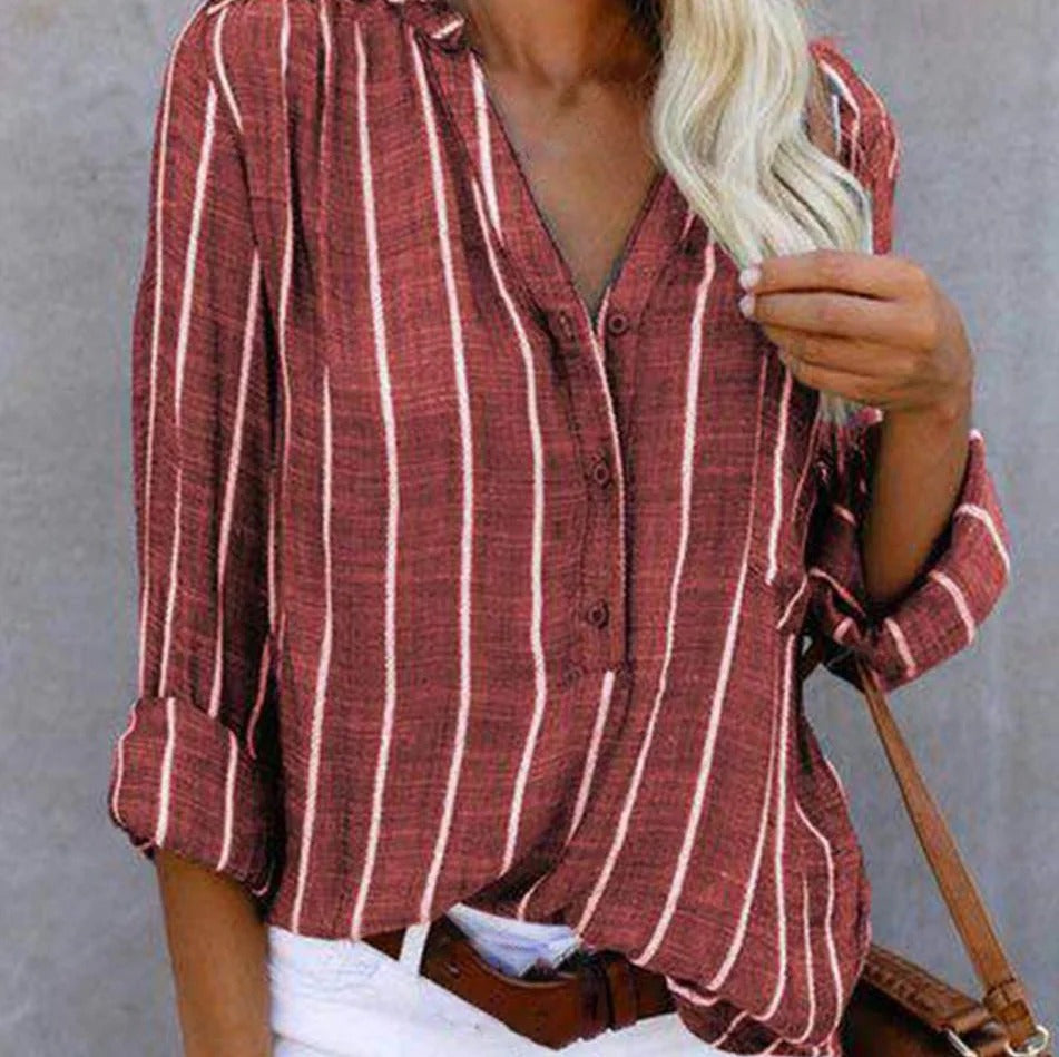 Vernice - Atmungsaktives und modisches gestreiftes Hemd