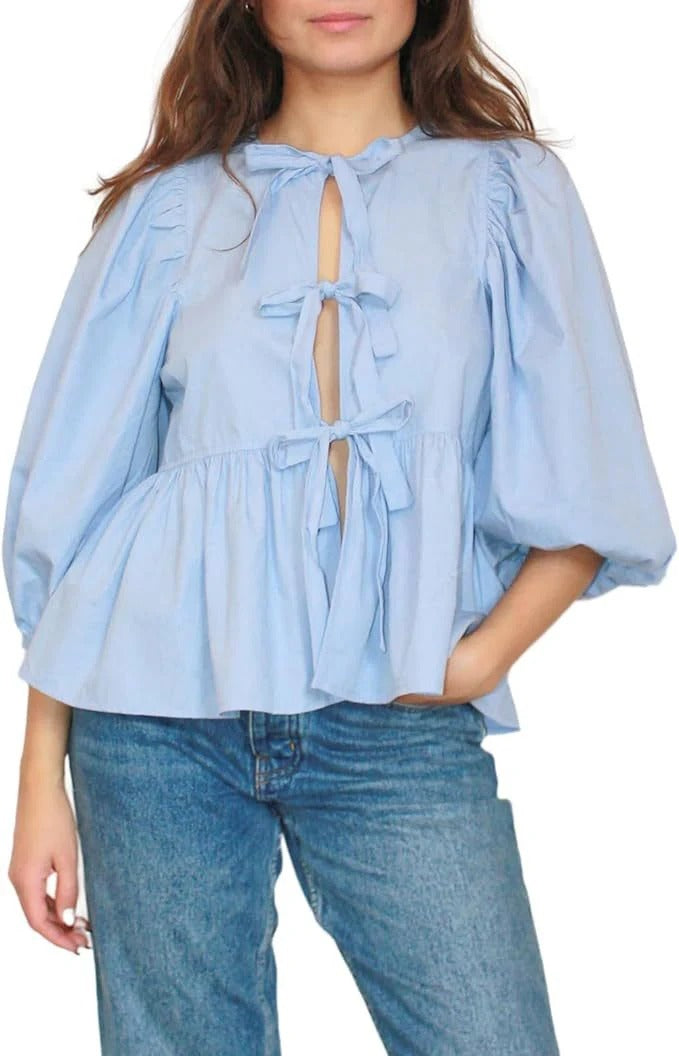Angel - Bluse mit Schleifendetail