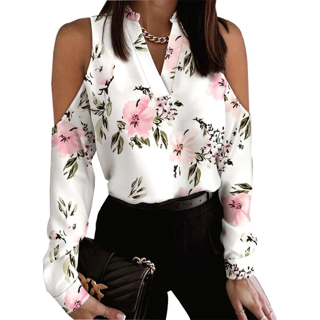 Grace - Elegante Bluse mit V-Ausschnitt