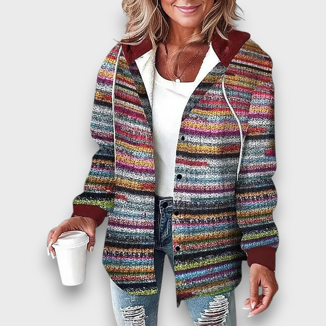 Carenzia – Kariertes Kapuzenhemd