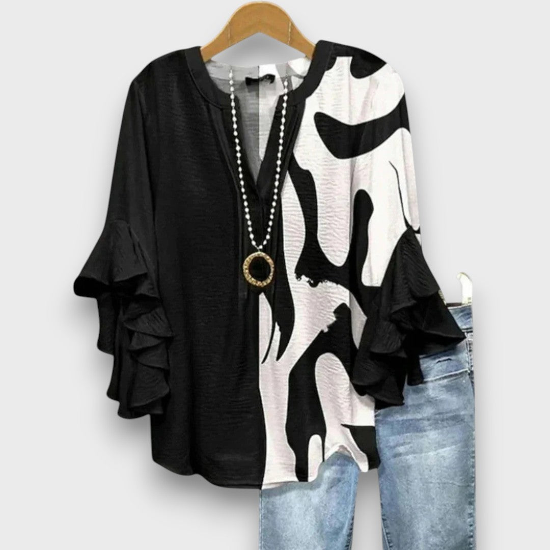 Lunelle – Tagesbluse mit Blumenprint