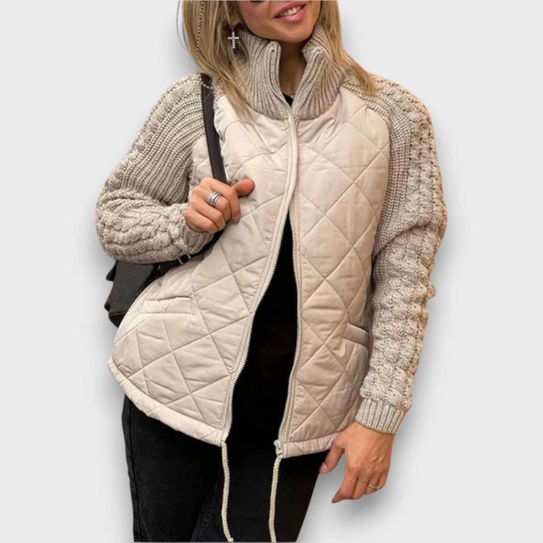 Ravinne – Steppjacke mit Strickärmeln