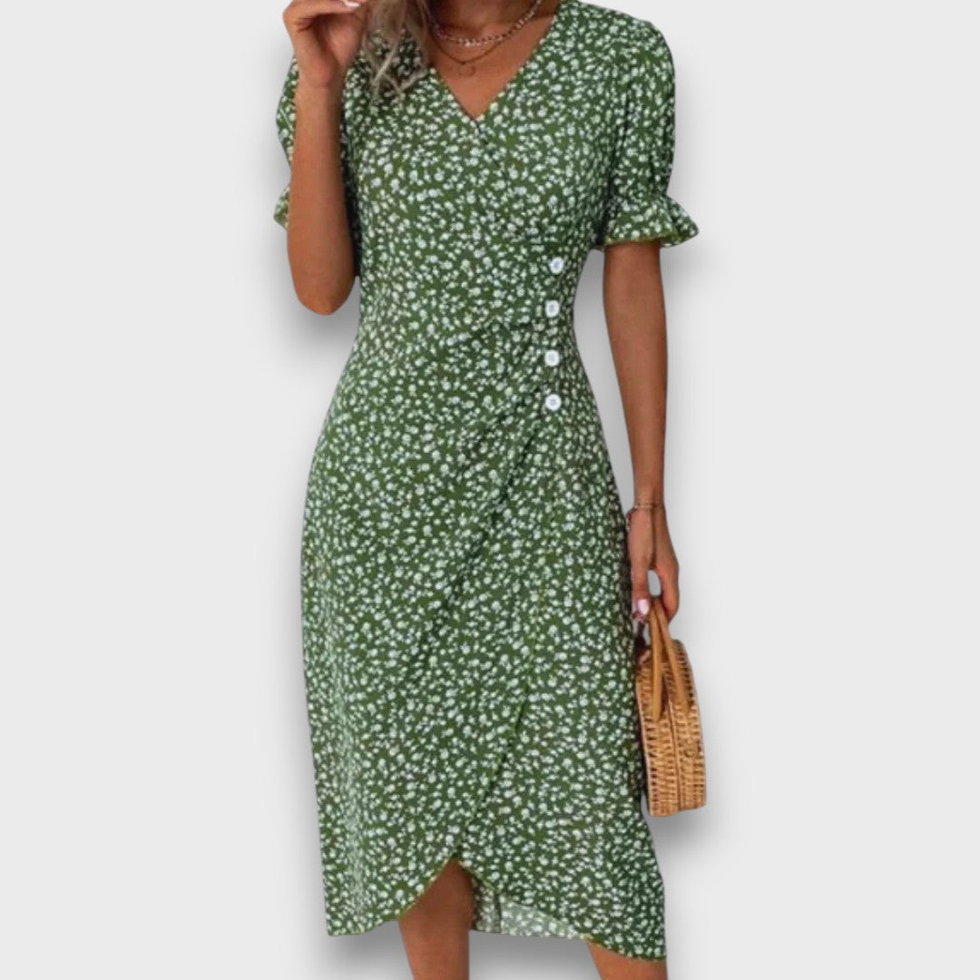 Heliane – Blumiges Midikleid