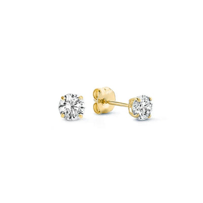 Larmes de Lune Gold Stein Earrings
