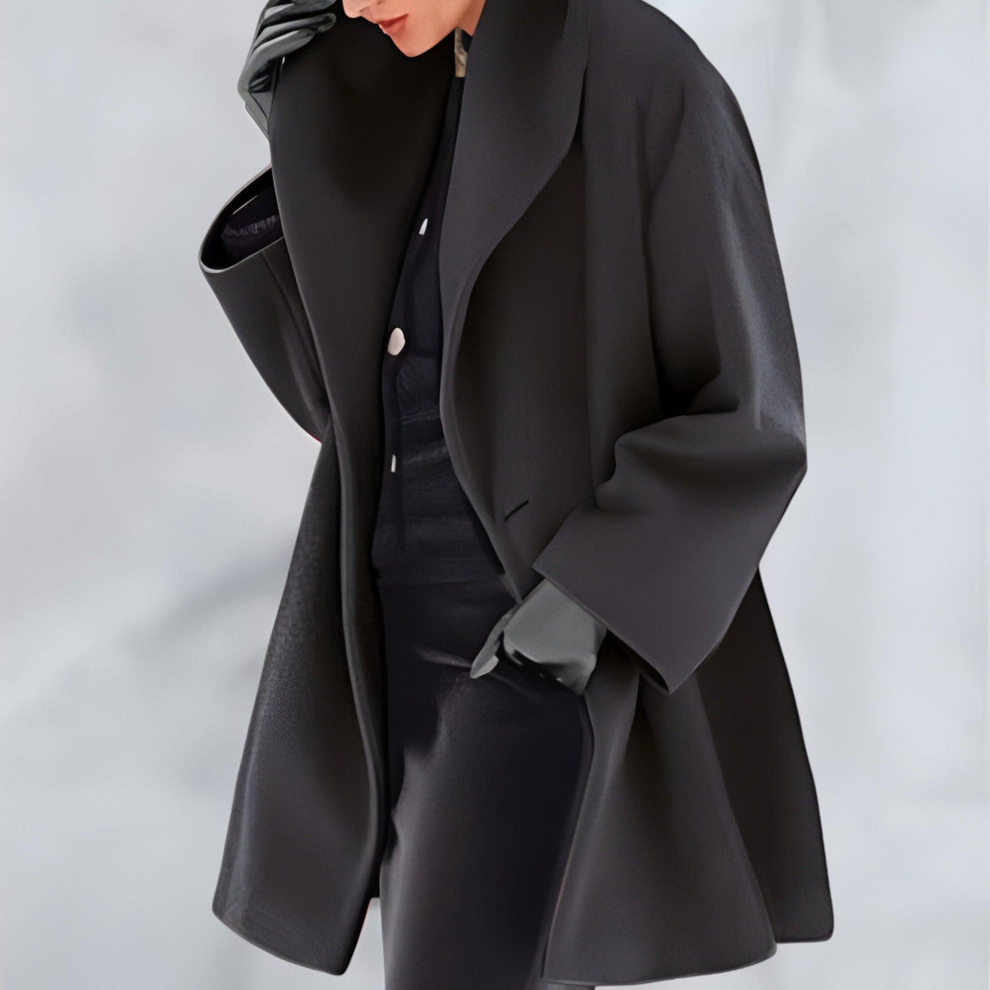 Abigail® | Winddichter Wollmantel mit Schalkragen