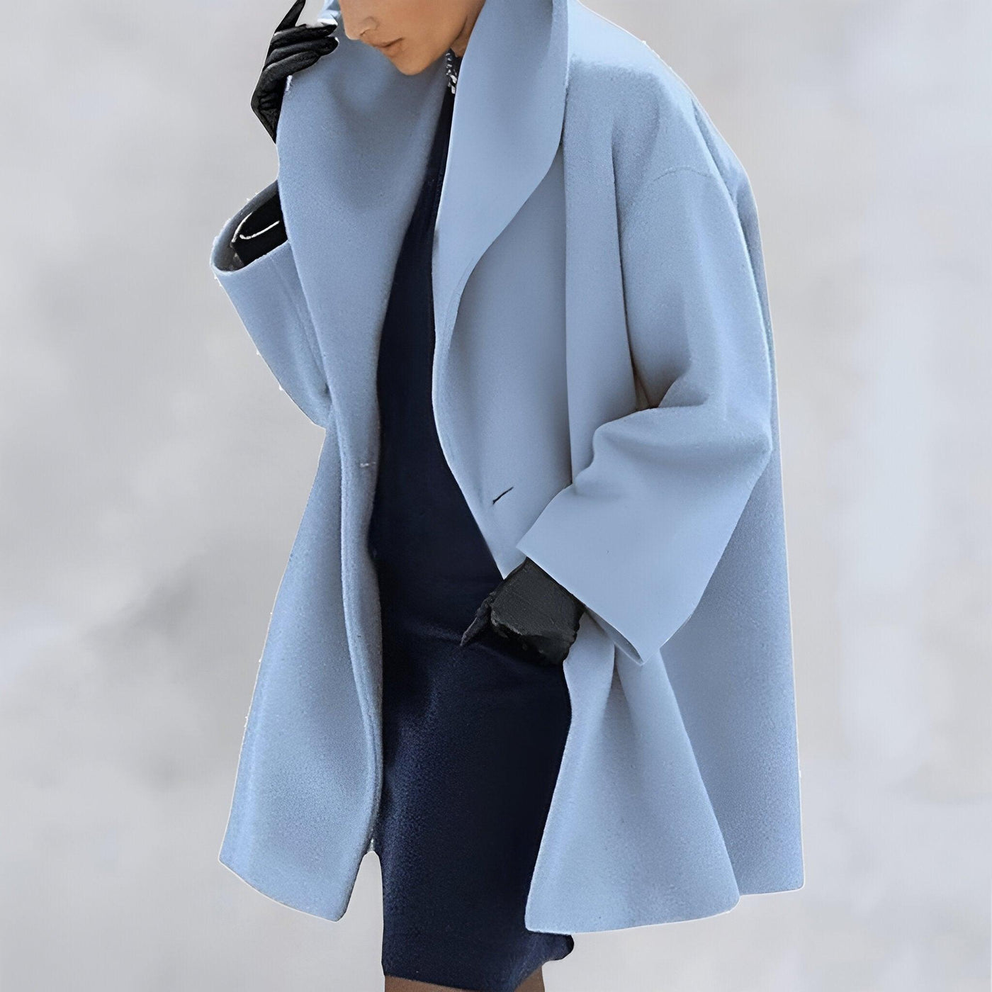 Abigail® | Winddichter Wollmantel mit Schalkragen