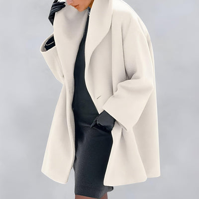 Abigail® | Winddichter Wollmantel mit Schalkragen