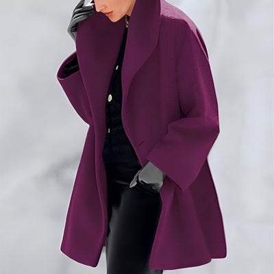 Abigail® | Winddichter Wollmantel mit Schalkragen