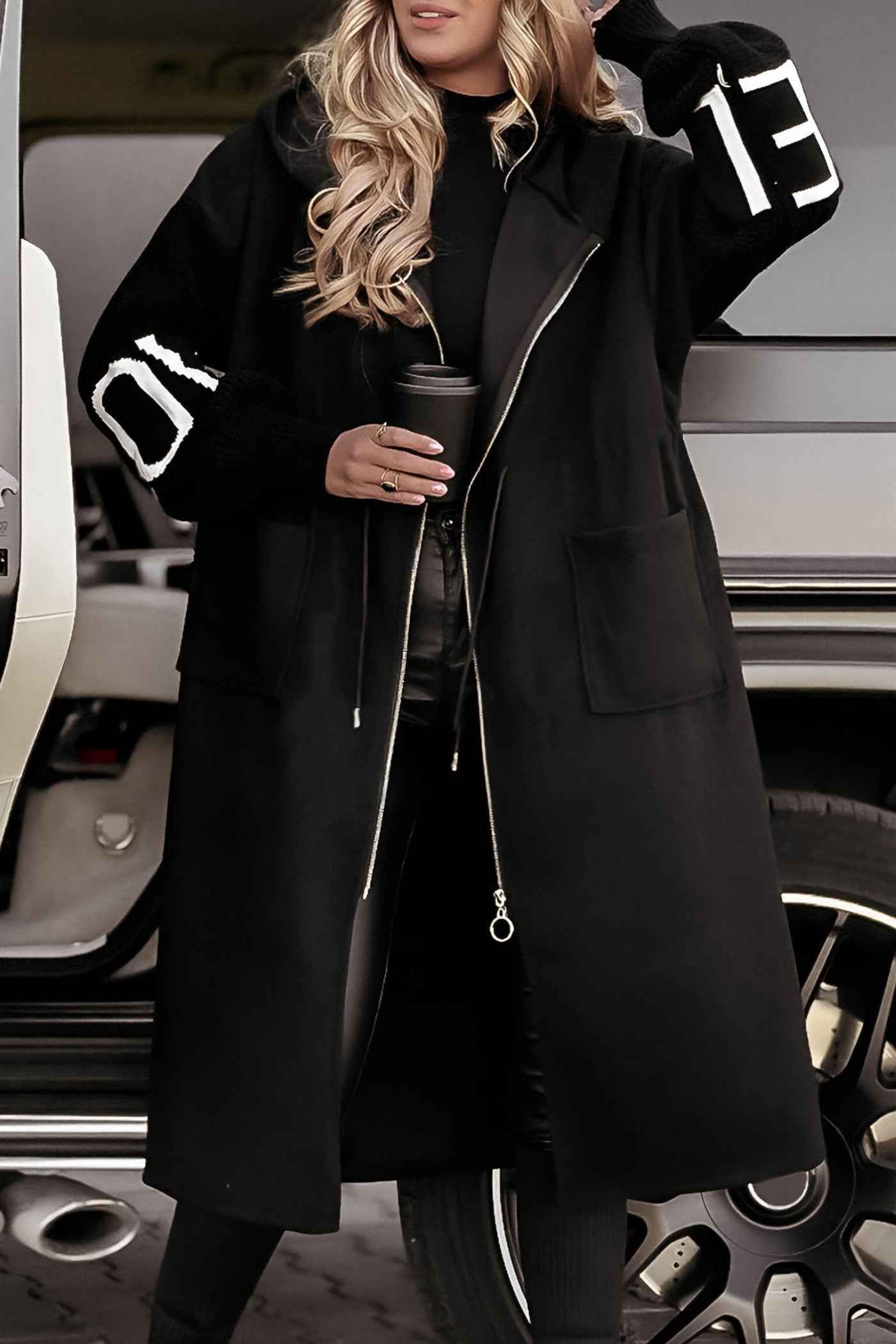 Carina® | Gestrickte Kapuzenjacke für Damen