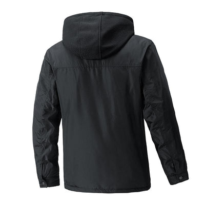 Herren Kapuzenjacke mit mehreren Taschen