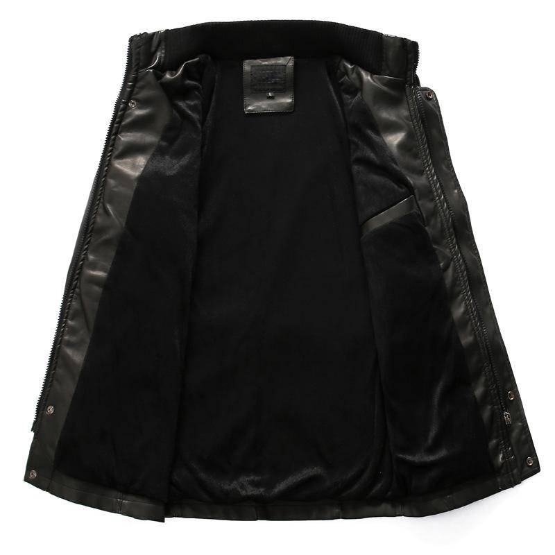 Herren-Mantel mit Reißverschluss und Gürtel