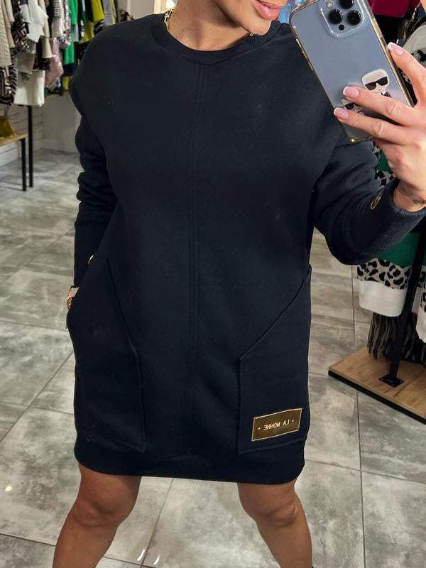 Audrey – Elegantes Kleid mit Rundhalsausschnitt aus nachhaltigen Materialien