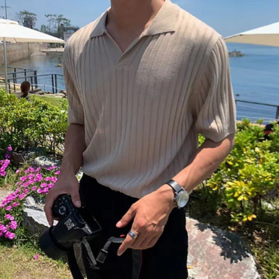 Garry | Herren Kurzarm Poloshirt | Schwarz