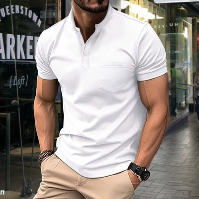 Anon | Herren Kurzarm Poloshirt | Weiß