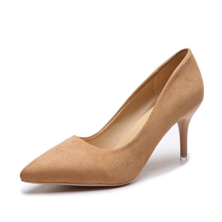 Klassische spitze High Heels | Veganes Premium-Material | Nude Stiletto