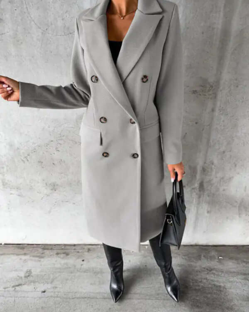 Shayla | Damen Lange Trenchcoat | Warme Jacke