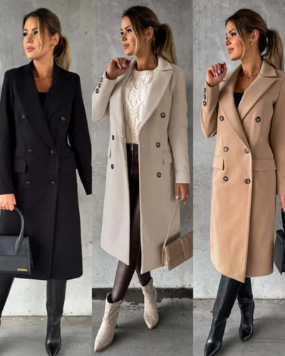 Shayla | Damen Lange Trenchcoat | Warme Jacke