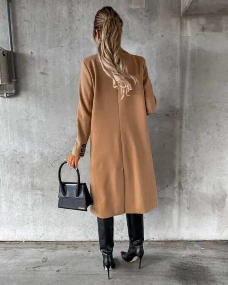 Shayla | Damen Lange Trenchcoat | Warme Jacke