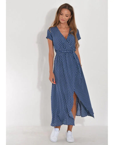 Suzanne – Elegantes V-Ausschnitt Kleid