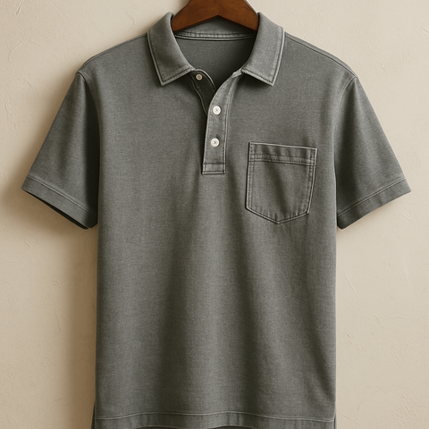 Lässiges Vintage-Polohemd für Männer