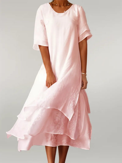 Abigail™ - Kleid mit unregelmäßigem V-Ausschnitt
