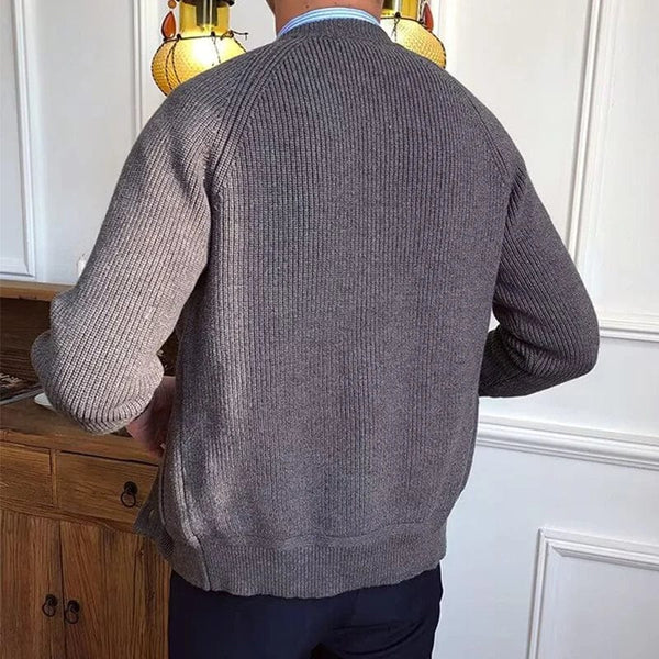 MANFRED - VINTAGE KNOPFSTRICKJACKE