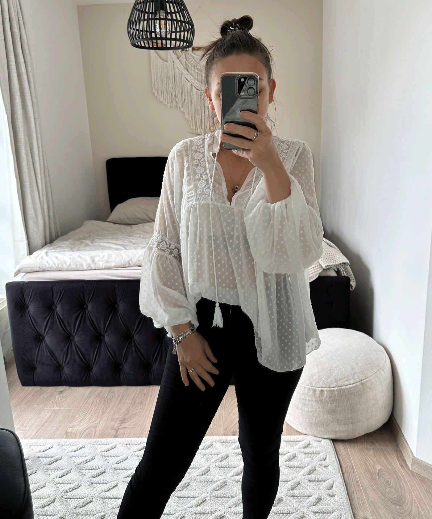 Zoe - Weiße Bluse
