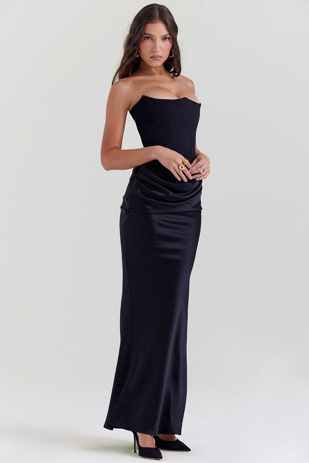 Elegantes trägerloses Korsettkleid für Damen