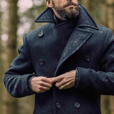 Herren Zweireiher-Mantel