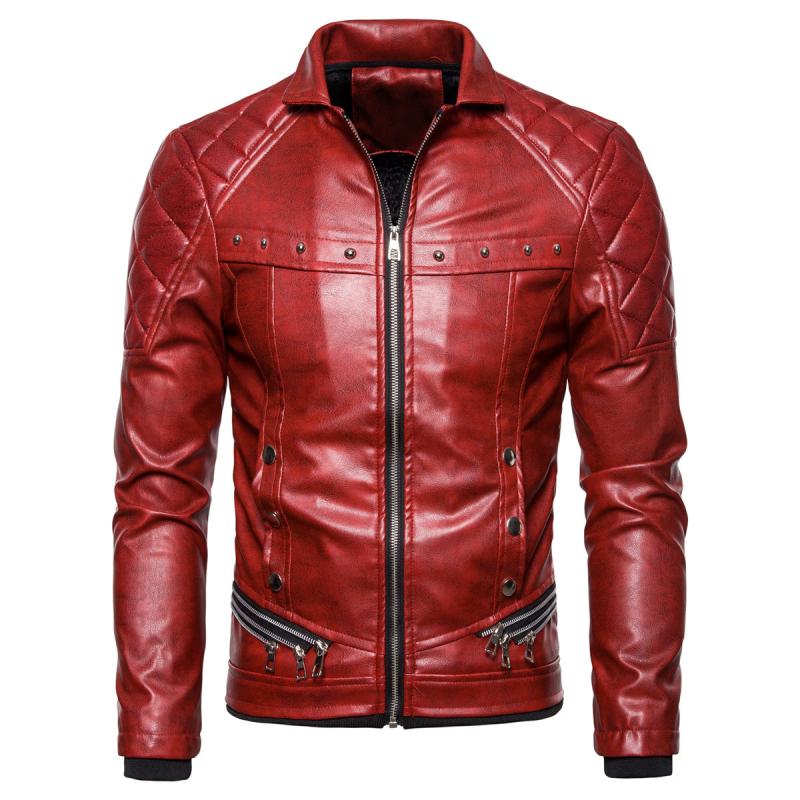 Herren Vintage-Jacke mit abnehmbarem Kragen