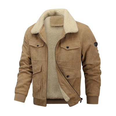 Jacke mit Reverskragen und mehreren Taschen für Herren