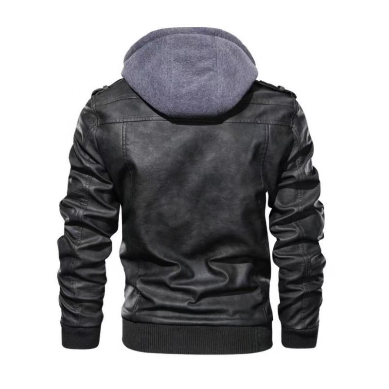 Herrenjacke mit Doppelreißverschluss und mehreren Taschen