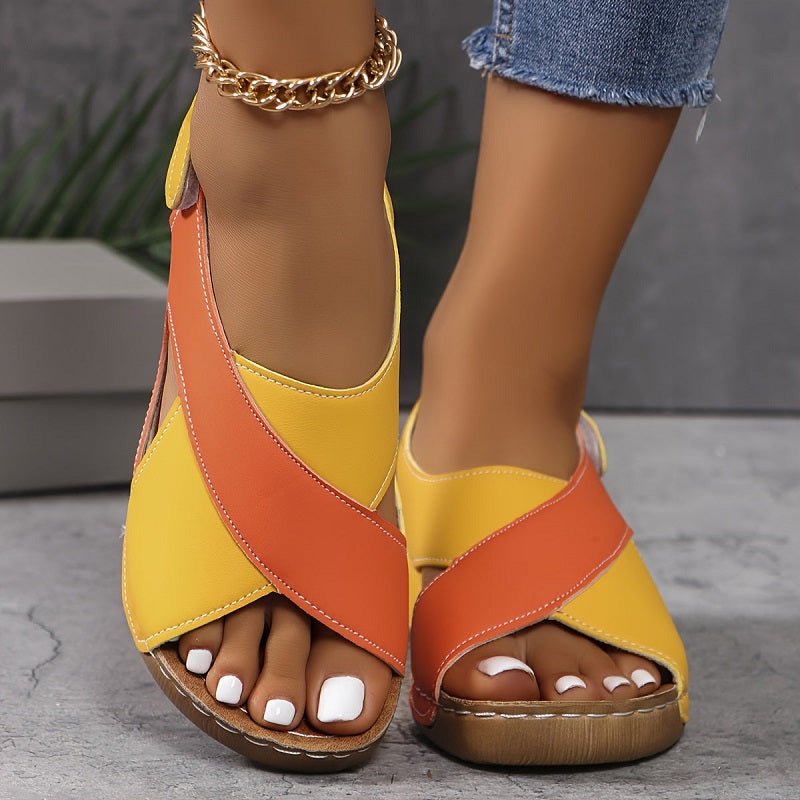 Selma | Retro-Ledersandalen