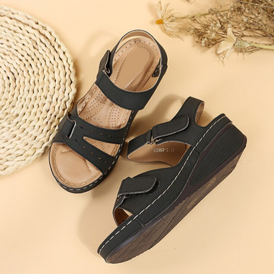 Kathy | Sandalen Damen Bequem | Schwarz