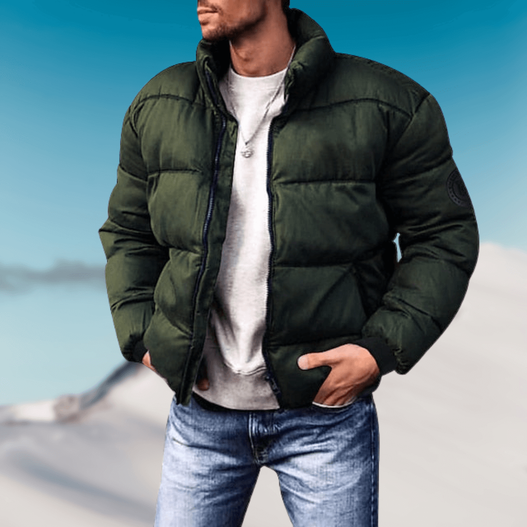 Archer | Herren Schwarz Daunenjacke | Steppjacke Leichte