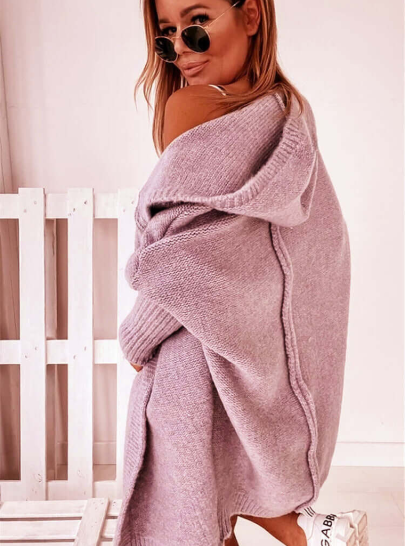 Tiara | Damen Schwarz Strickjacke | mit Kapuze