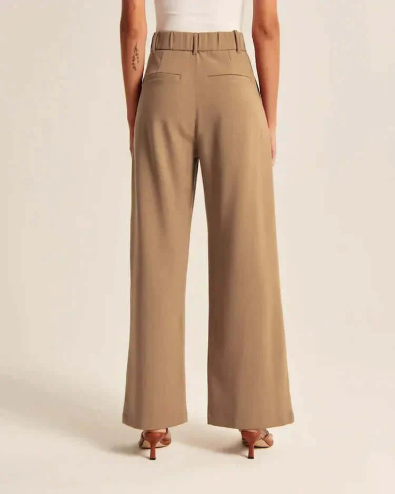 Adalyn | Damen Schwarz Weite Hose | Elegant