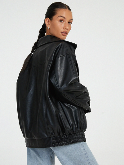 Ember | Schwarze Jacke Damen | Oversize